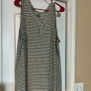 Lane Bryant Striped Sleeveless Top